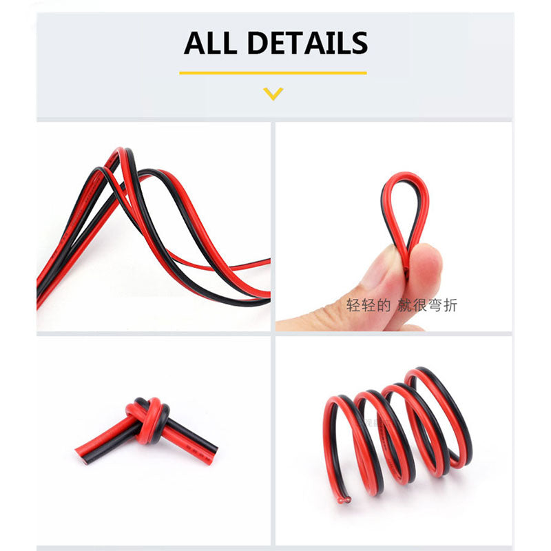 2468 LED Strip Cable 26/24/22/20/18 AWG PVC Electrical Wires for Speakers Audio