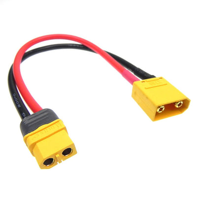 Разъем XT90 10AWG с защитной оболочкой и жгутом проводов для подключения аккумулятора.
