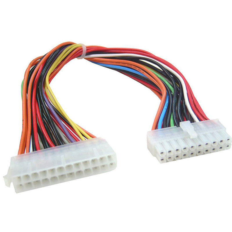 ATX power adapter wire 20Pin-M to 24Pin-F molex connector cable