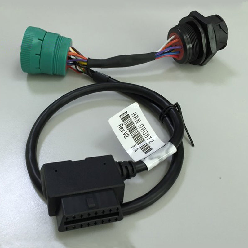 9pin Deutsch Female And Male Connector to OBD 16 Pin Right Angle Connector Cable