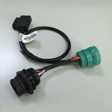 9pin Deutsch Female And Male Connector to OBD 16 Pin Right Angle Connector Cable